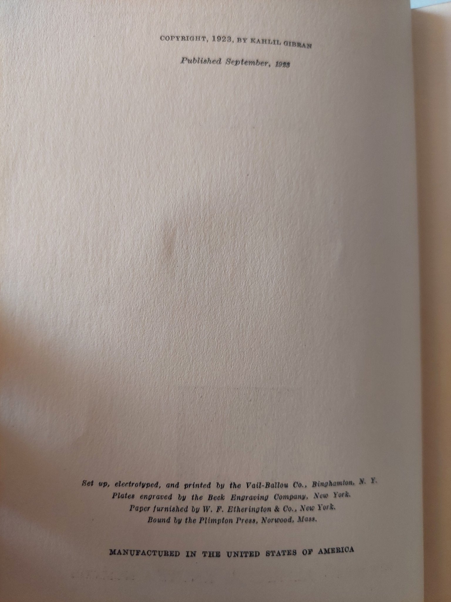 The Prophet / Kahlil Gibran هارد كفر ملحق بالصور مع إهداء خاص جدا من جبران خليل جبران - متجر كتب مصر - متجر كتب مصر
