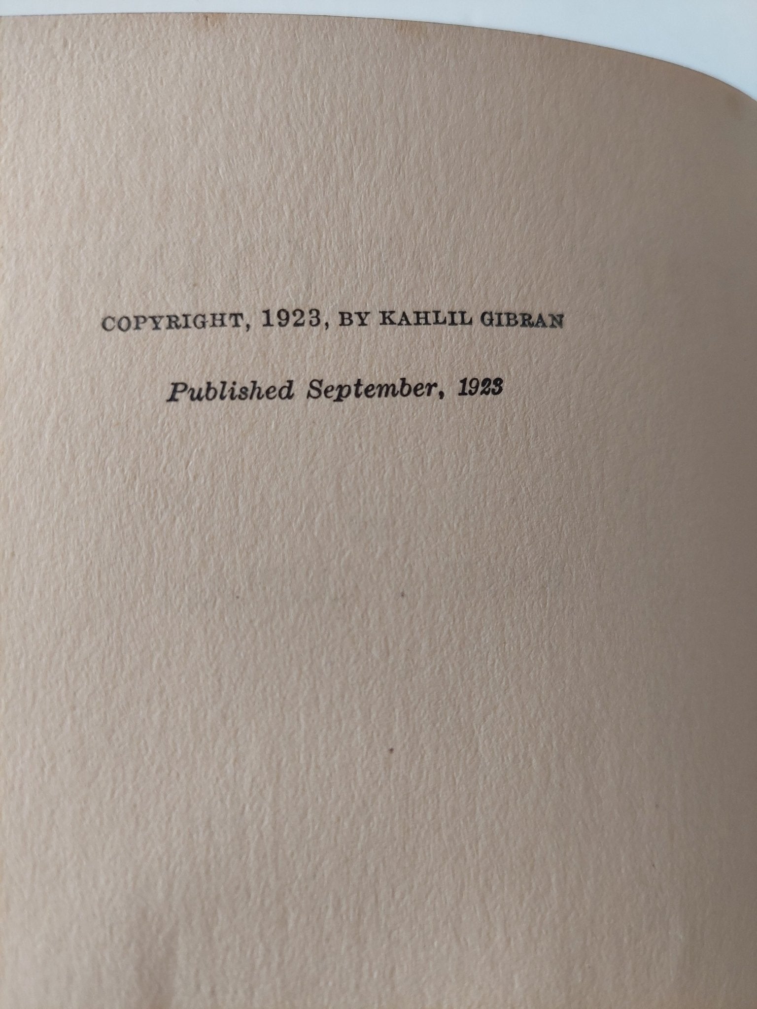 The Prophet / Kahlil Gibran هارد كفر ملحق بالصور مع إهداء خاص جدا من جبران خليل جبران - متجر كتب مصر - متجر كتب مصر