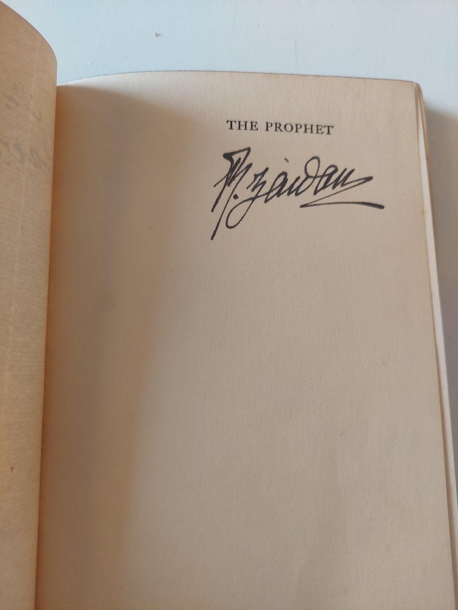 The Prophet / Kahlil Gibran هارد كفر ملحق بالصور مع إهداء خاص جدا من جبران خليل جبران - متجر كتب مصر - متجر كتب مصر