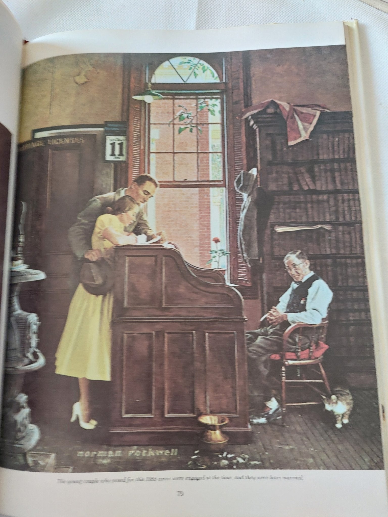 The Saturday Evening Post Norman Rockwell Book - قطع كبير ملحق بالصور / هارد كفر - متجر كتب مصر - متجر كتب مصر