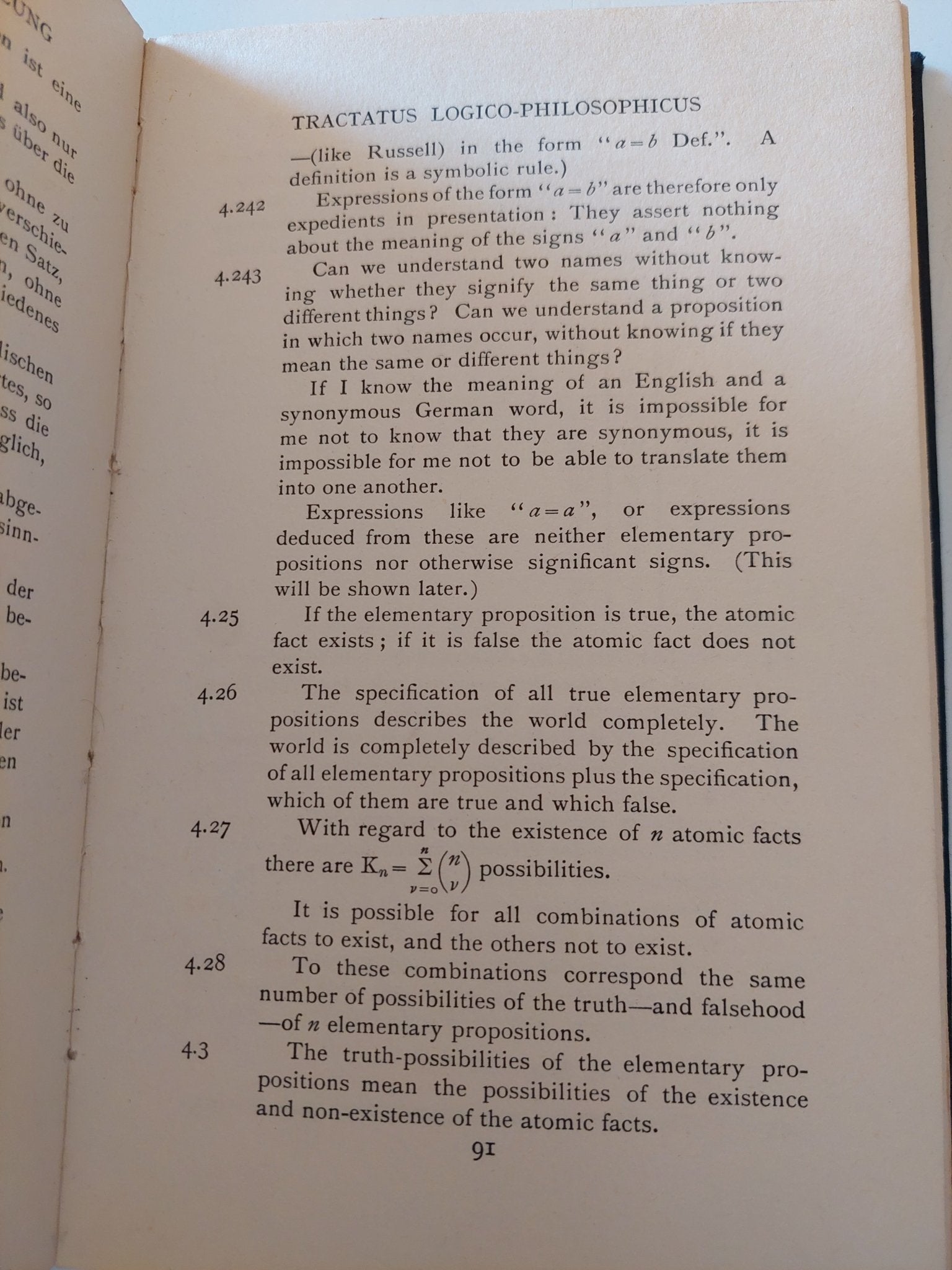 Tractatus Logico-Philoaophicus / Ludwig Wittgenestein - هارد كفر - متجر كتب مصر - متجر كتب مصر